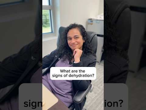 What are the signs of dehydration? 💧🚰FNP Ruth Stephen shares the facts!