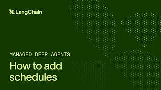 Thumbnail for Schedules for Managed Deep Agents: Cron jobs, prompts, and Slack delivery