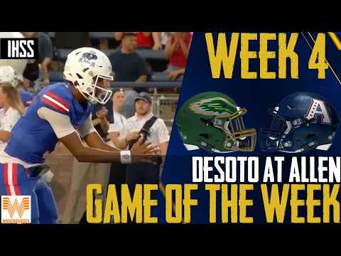 Allen Eagles Dominate DeSoto 50-6 Behind Snell, Williams & Spriggs