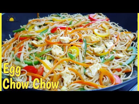 Egg Chowmein Recipe | Goan Chow Chow Recipe | Egg Noodles Recipe