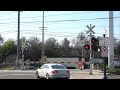 Light Rail Trains Redding Avenue Railroad Crossing Sacramento CA