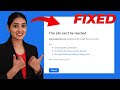 How To Fix This Site Can T Be Reached Error This Site Can T Be Reached Problem Solved