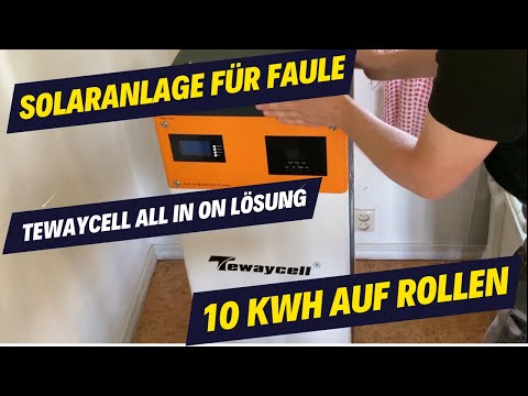 Solar power system for lazy people - Tewaycell all-in-one solution - 10 kWh on wheels