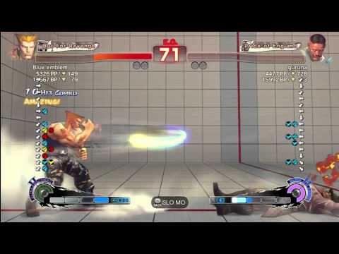 Blue emblem (Guile) vs gurana (dudley)