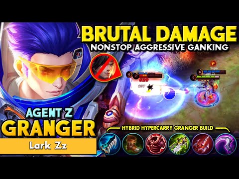 100% Deleted! Very Aggressive Agent Z Granger Gameplay | Granger Agent Z Gameplay MLBB 2021 by Lark