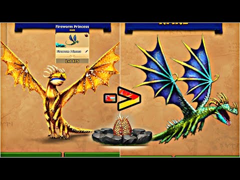 FIREWORM PRINCESS MAX LEVEL 175 TITAN MODE - Dragons: Rise of Berk