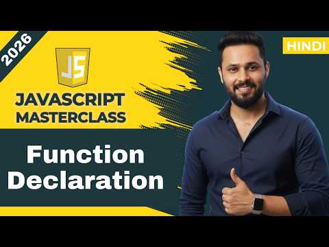 Javascript Tutorial In Hindi 34 Function Declaration Hoisting Parameters Vs Arguments Rest