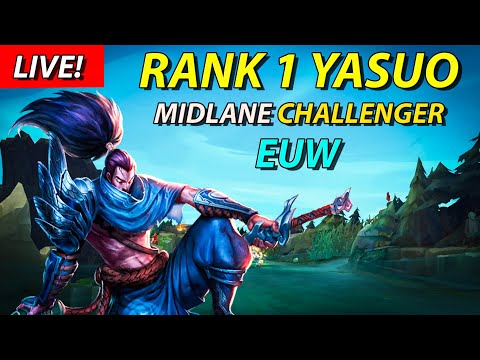 CHALLENGER 1121 LP START✅ MID YASUO RANKED EUW GRIND✅