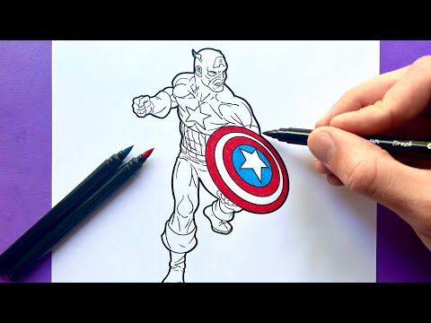 CAPTAIN AMERICA | Coloring Page #16