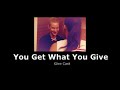 Glee Cast - You Get What You Give (slowed + reverb)