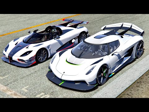 Koenigsegg Jesko vs Koenigsegg One:1 - Drag Race 2KM