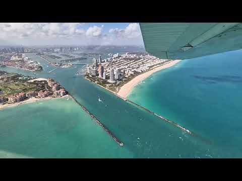 Flying over Miami Beach