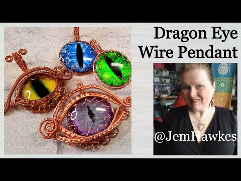Woven Dragon Eye Pendant Masterclass Wire Wrapping Tutorial with Jem Hawkes