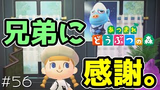 ありがとう、兄さん。#56【あつまれどうぶつの森 女性実況】