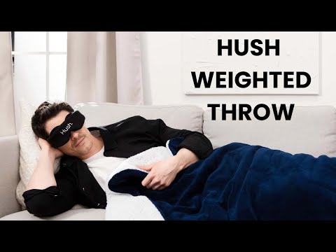 Introducing The Hush Weighted Throw - Dual Sided 8 LB Blanket Perfect For a Cozy Nap