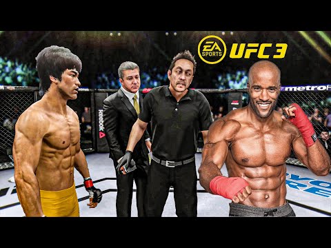 Bruce Lee vs Andre Bishop   EA Sports UFC 3   Epic Fight 🔥🐲