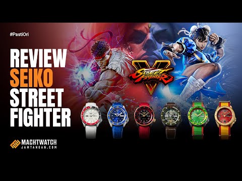Seiko 5 Sports SRPF19K1 Street Fighter Ryu Unshakeable Fist Nylon-Leather Strap Limited Edition-1