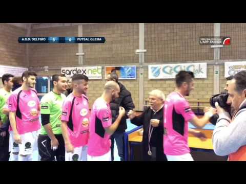 Finale Coppa Italia Regione Sardegna A.S.D. Delfino-Futsal Glema 5-0 Consegna medaglie
