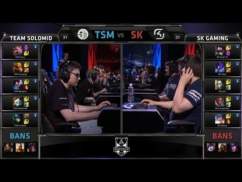 S4 Worlds Group Stage TSM vs SK (Group B) Highlights