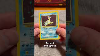 Lapras from fossil getting a bath #lapras #wotc #pokemoncards #cardcleaning #pokemontcg