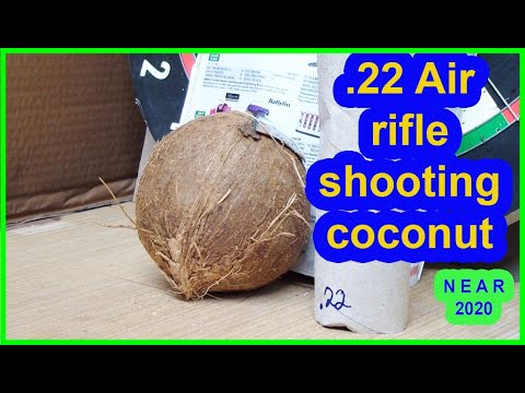 22 Air rifle shooting coconut uk legal limit airgun