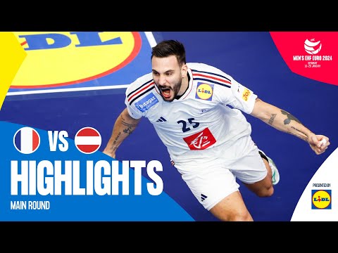 They are no longer unbeaten! | France vs. Austria | Highlights | Men's EHF EURO 2024