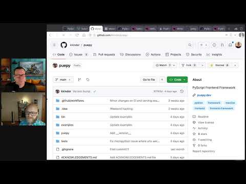 PuePy: Reactive frontend framework in Python Talk Python to Me Ep.469
