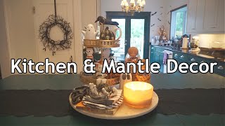 Halloween Kitchen & Mantle| Decorate With Me (with lots of Dollar Tree goodies)