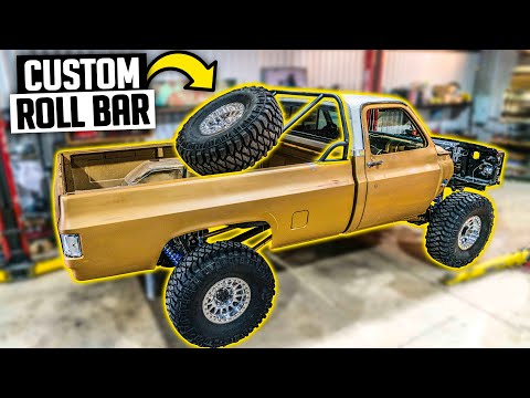 Building an Off-Road K10 Roll Bar & Light Bar - Lifted LT4 Swap Chevy Squarebody Ep. 6
