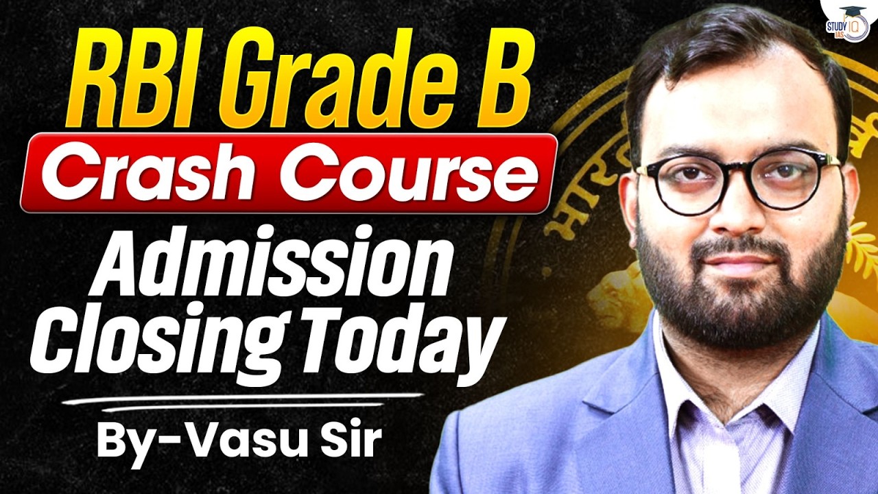 RBI Grade B Crash Course 2026 Admissions Closing Today | Last Chance to Enroll!