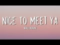 Niall Horan - Nice To Meet Ya (Lyrics) Niall Horan - Nice To Meet Ya (Lyrics)