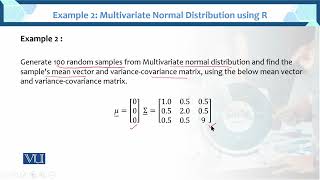 Example 2: Multivariate Normal Distribution using 2 | Multivariate Analysis | STA633_Topic029