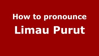 How to pronounce Limau Purut