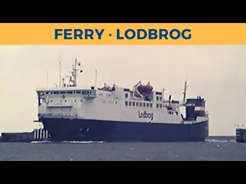 Classic Ferry Video 1995 - Arrival of ferry LODBROG in Rødbyhavn (DSB)