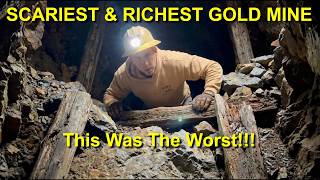 THE SCARIEST & RICHEST GOLD MINE I'VE EVER FOUND | Wire Gold & Collapsing Back