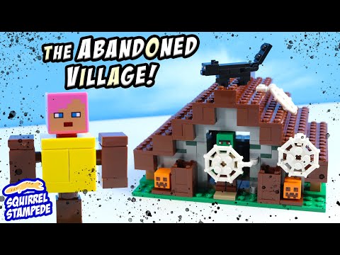 SquirrelStampede - LEGO Minecraft The Abandoned Village & Skeleton Dungeon Sets Build Review