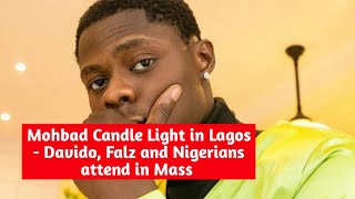 Mohbad Candle Light in Lagos - Davido, Falz and Nigerians attend in Mass
