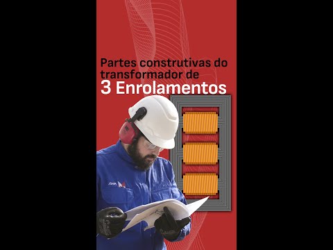 Partes Construtivas de um Transformador de 3 Enrolamentos