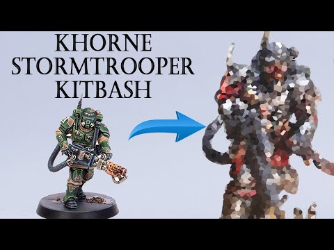 Converting Blood Pact Khorne Stormtroopers || Warhammer 40k Imperial Guard Kitbash