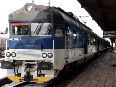 Vlaky Valašské Meziříčí: TORNÁDO 460 009 - 4, příjezd + start, 21.1.2012