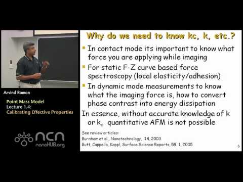 nanoHUB-U Fundamentals of AFM L1.4: Point Mass Model - Calibrating Effective Properties