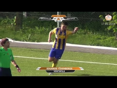 17.05.14 EDUARDS TIDENBERGS scores goal vs FK DaugavaR_(video sportacentrs.com)