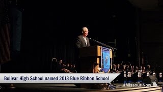 preview picture of video 'Bolivar High School selected as a national 2013 Blue Ribbon School'