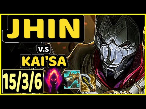JHIN vs KAI'SA - 15/3/6 KDA BOTTOM ADC GAMEPLAY - EUW Ranked DIAMOND