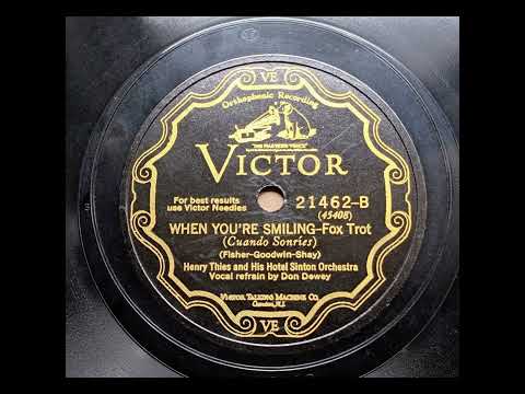Henry Thies & His Hotel Stinton Orchestra - When You're Smiling