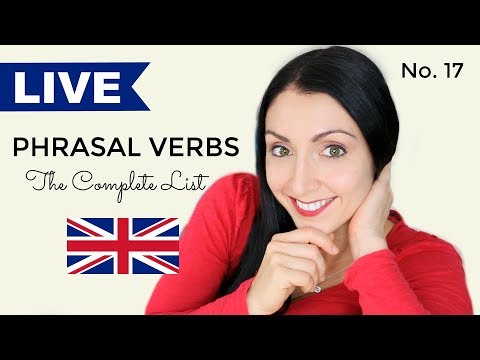 ENGLISH Phrasal Verbs Learn The Complete List 15 LIVE English Lesson