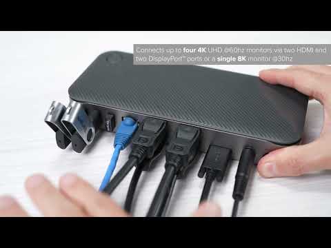 USB-C® Hybrid/Universal 4K Quad Docking Station with 100W PD (DOCK710)