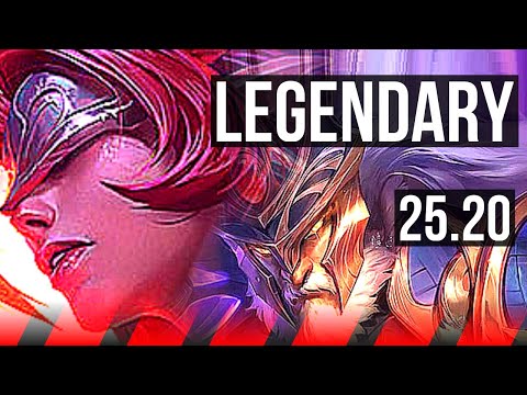 RIVEN vs TRYNDAMERE (TOP) | 9 solo kills, 16/3/4, Legendary | EUW Diamond | 25.20