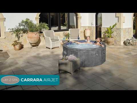 Lay-Z-Spa® Carrara  | Energy-efficient foam wall hot tub with UltraFit™ pump and WiFi control