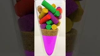 Very Satisfying and Relaxing Kinetic Sand ASMR, Drop And Squish
